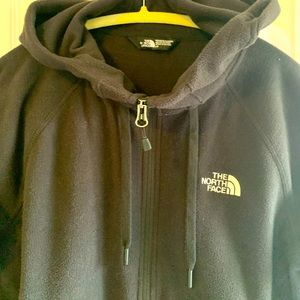 North face hooded zip up